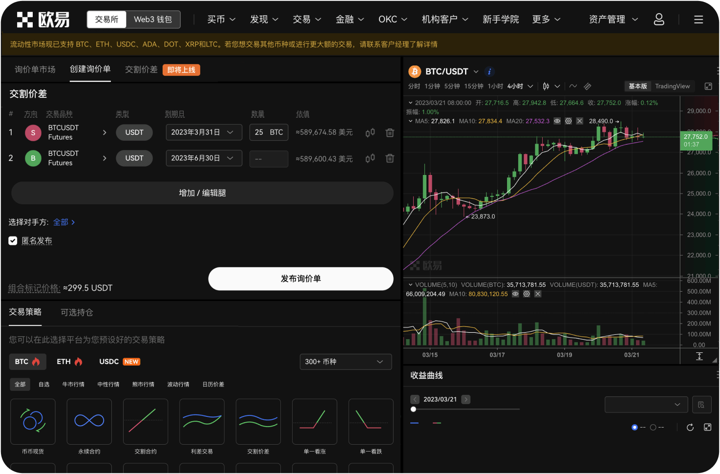 世链OK交易所的止盈止损如何设置